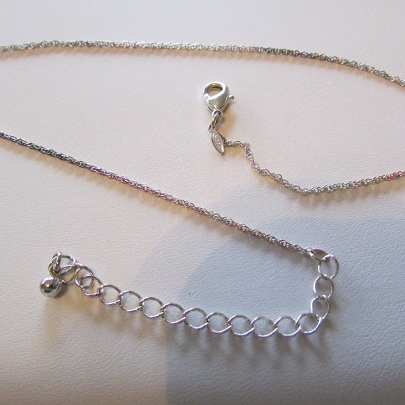 Vintage Avon Luminosity Ultra Marquise CZ Necklace - Multi-Tone Chain - Picture 5 of 10